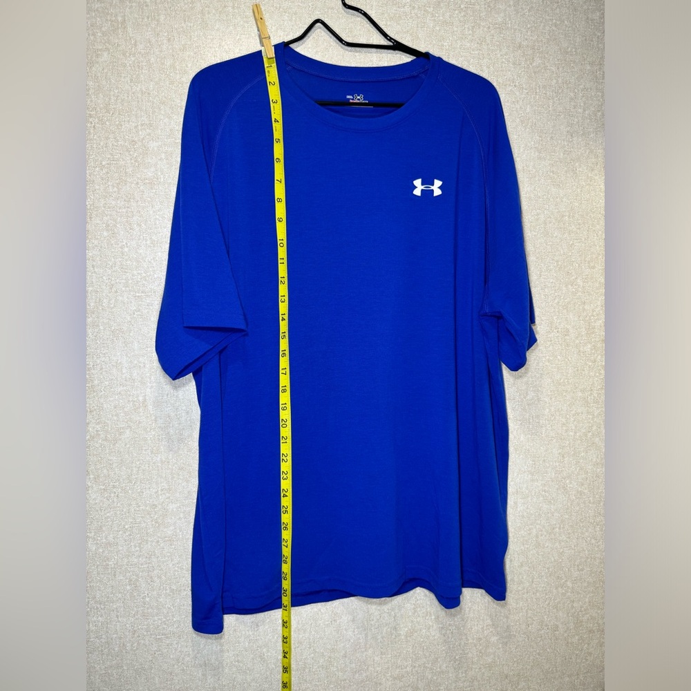 Under Armour HeatGear Bright Blue Lightweight T-Shirt Activewear Size XXL - Picture 6 of 10